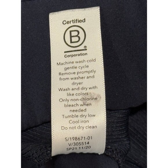 Athleta Brooklyn Ankle Pants Navy Blue Lightweight Pull-On Stretch Women Size 26 - Picture 8 of 8